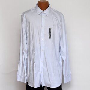 Banana Republic XL Tall Slim Fit Wrinkle Resistant Shirt NWT Blue